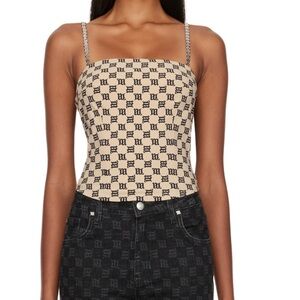 MISBHV Beige printed tank top